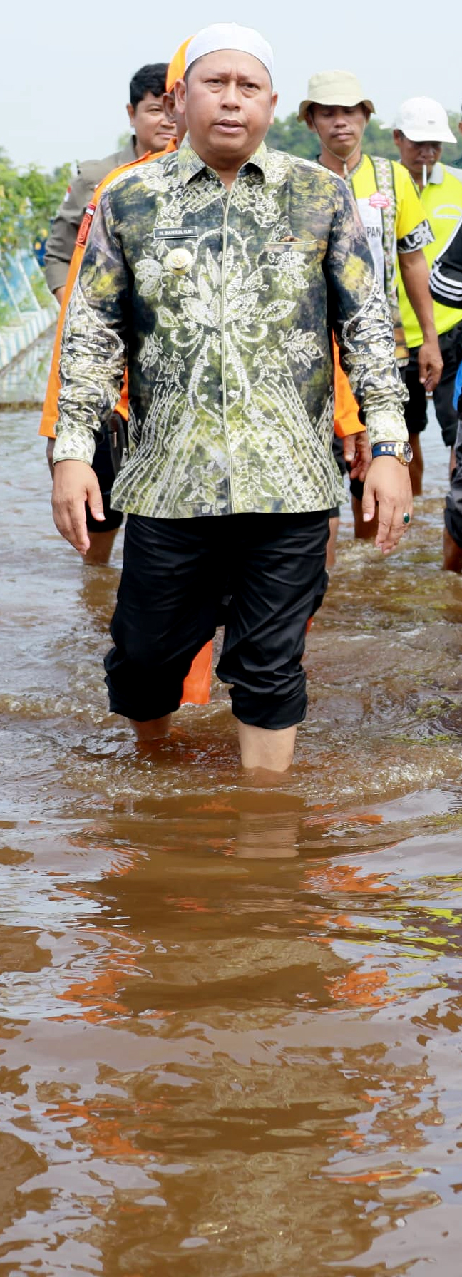 Air Pasang, Bupati Batola Langsung Turun ke Lokasi Banjir