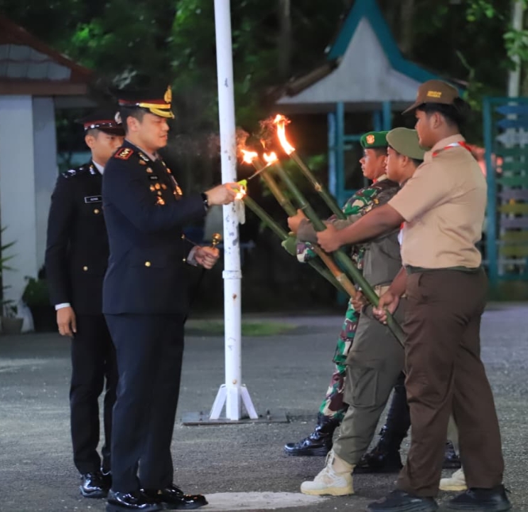 Apel Taptu Malam 17-an di Batola