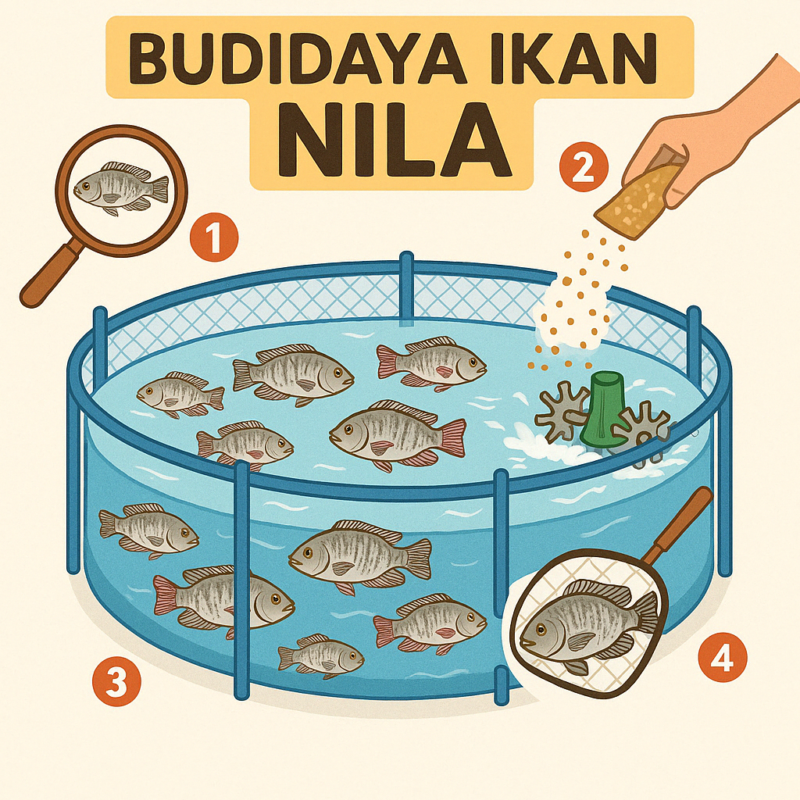 Penguatan Ketahanan Pangan, Lapas IIA Banjarmasin Tebar Bibit Ikan Nila dan Papuyu di Area Lapas