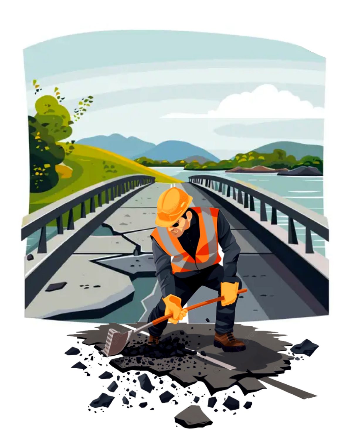 Gercep, PUPR Kalsel Atasi Kerusakan Oprit Jembatan Jalan Lingkar Banjarbaru–Batulicin